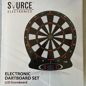 New in Box Electronic Soft Tip Digital Dartboard Set